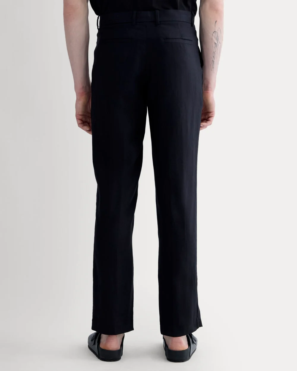 The Linen Trouser | Black