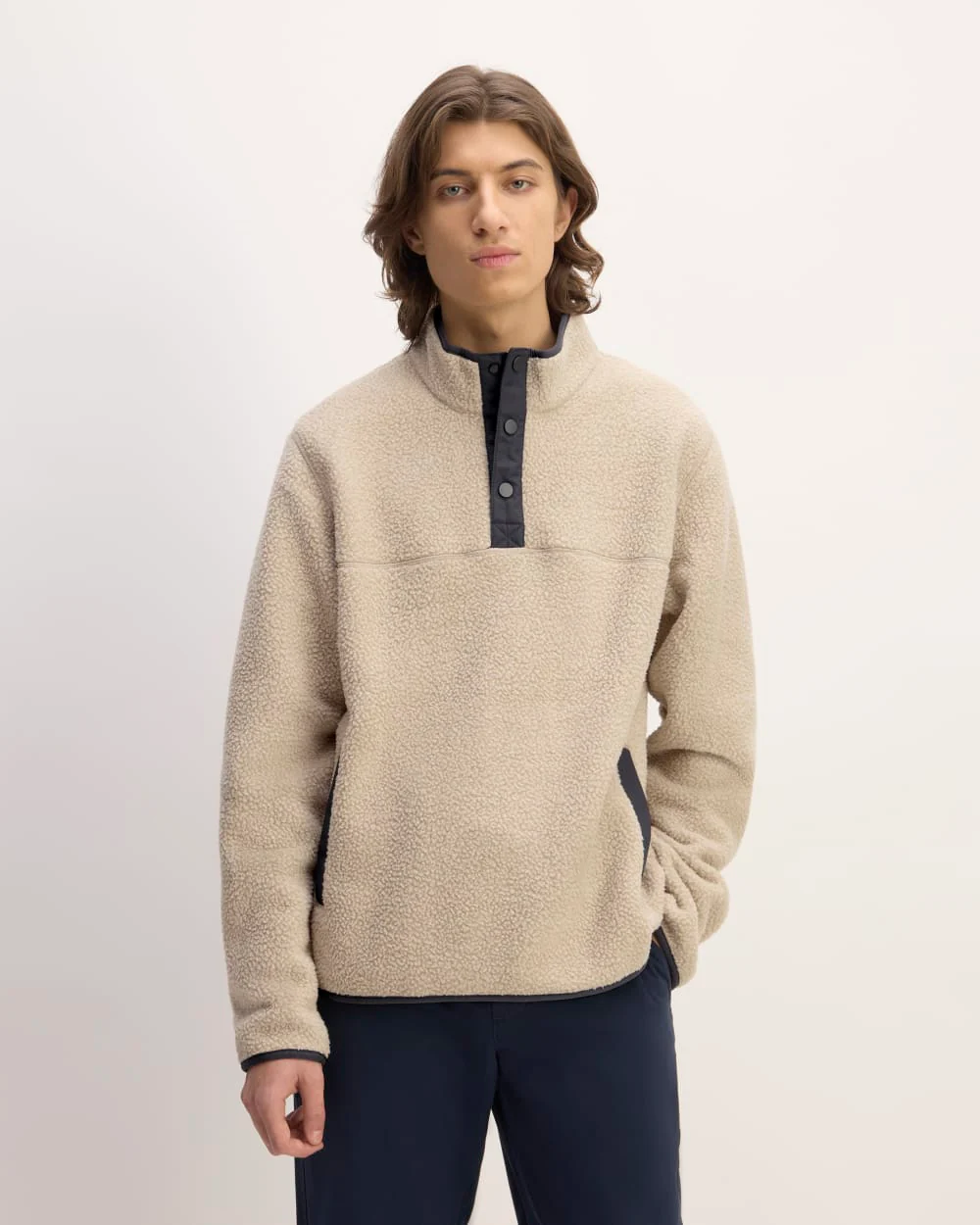 The ReNew Fleece Pullover | Oatmeal