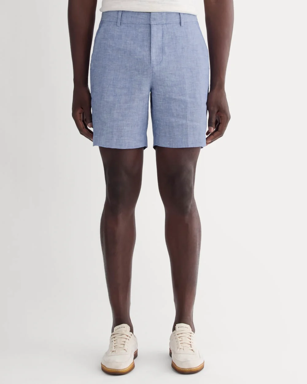 The 7 Linen Trouser Short | Chambray