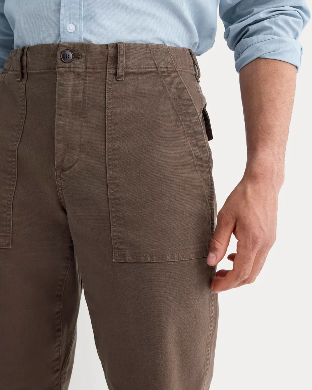 The Canvas Relaxed Pant | Earth Brown