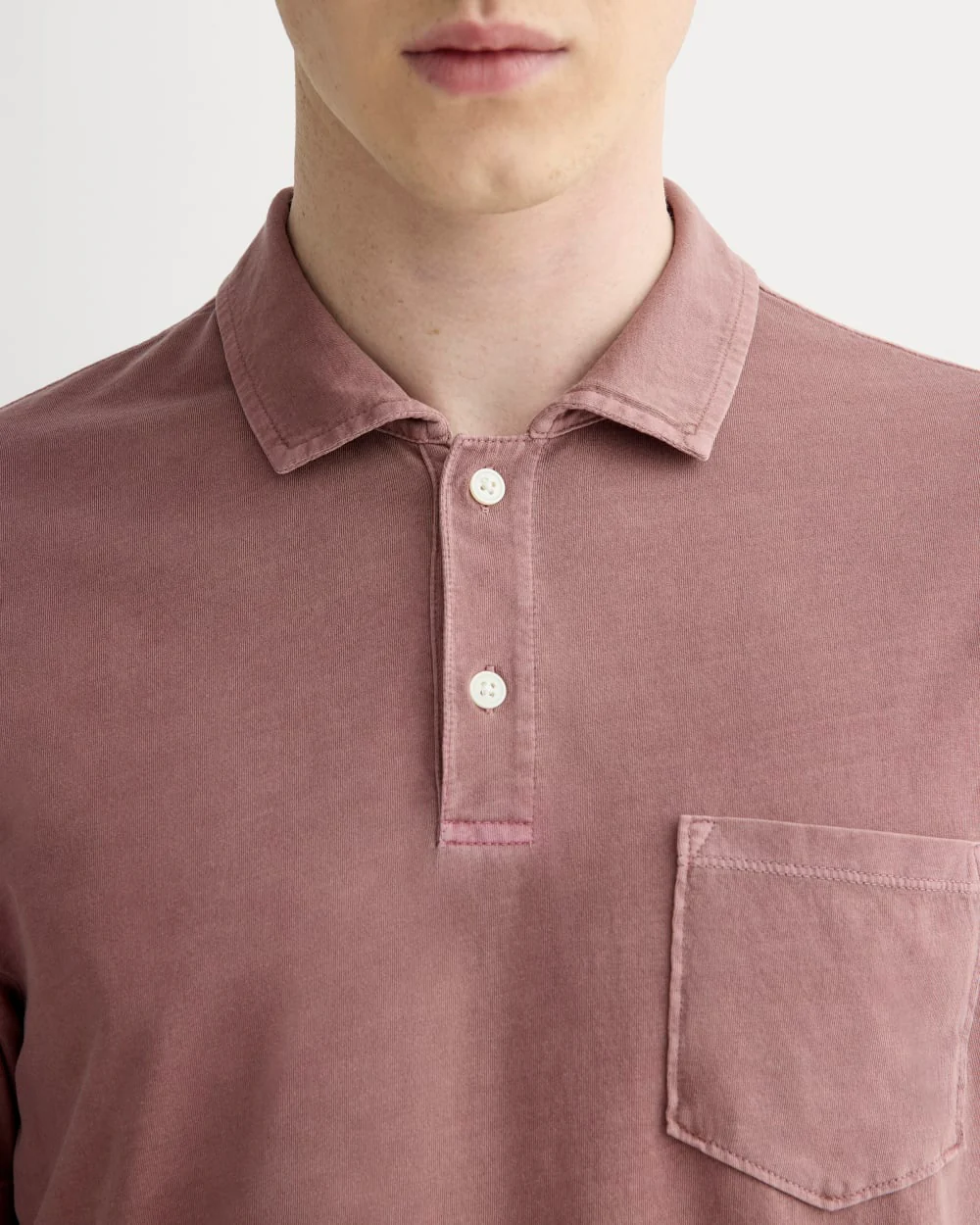 The Essential Organic Garment-Dyed Polo | Brown Garment Dye