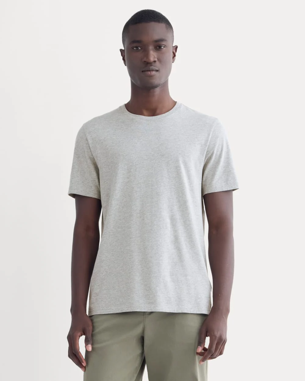 The Essential Organic Crew |  Heathered Grey