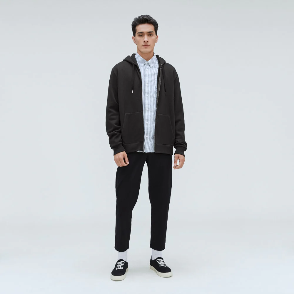 The Organic Track Full Zip | Black