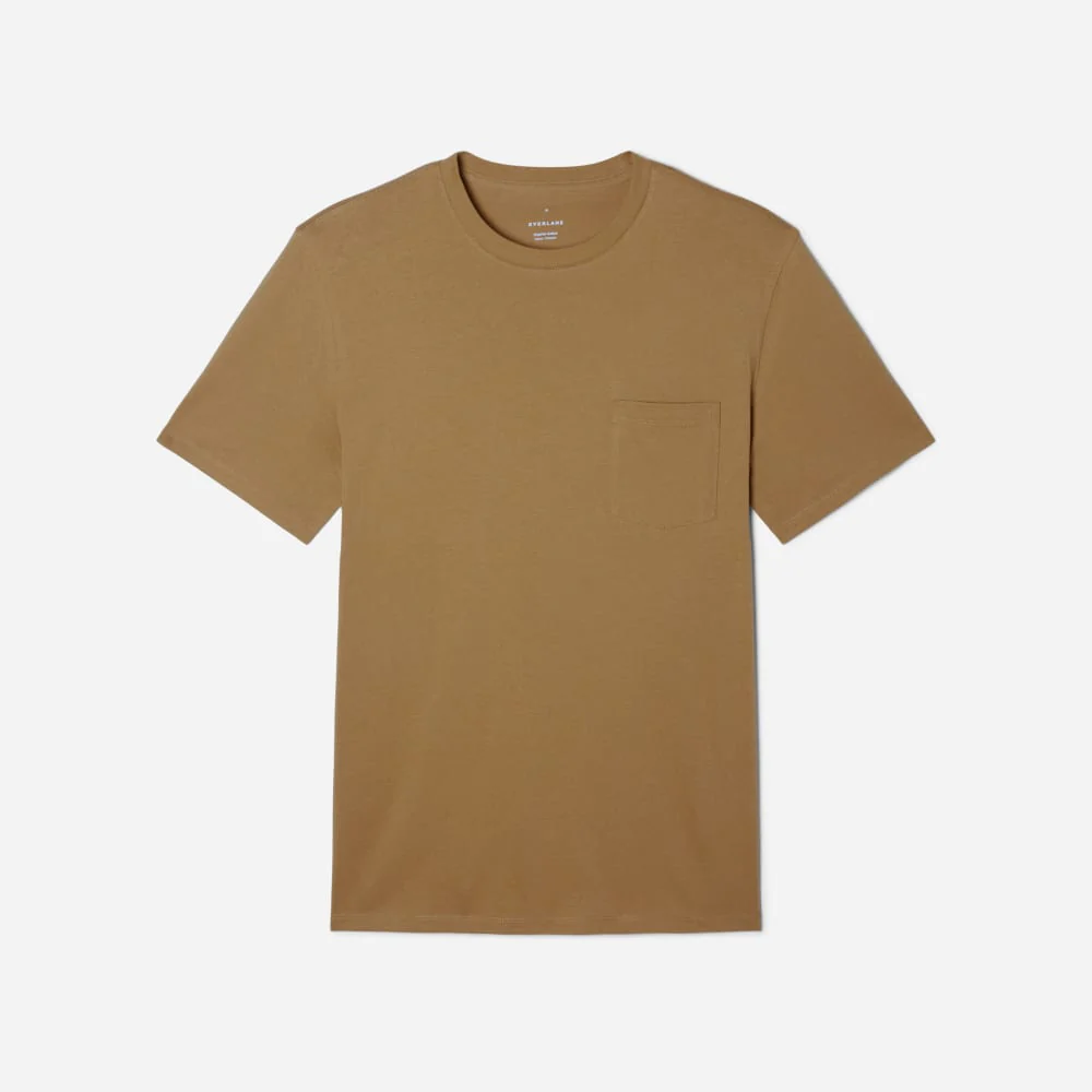 The Organic Cotton Pocket Tee | Dark Brown