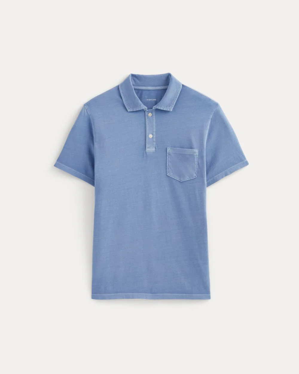 The Essential Organic Garment-Dyed Polo | Granada Sky Blue Garment Dye