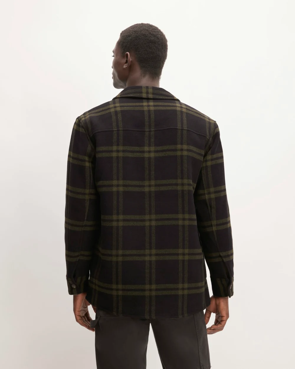 The ReWool® Oversized Shirt Jacket | Black / Olive