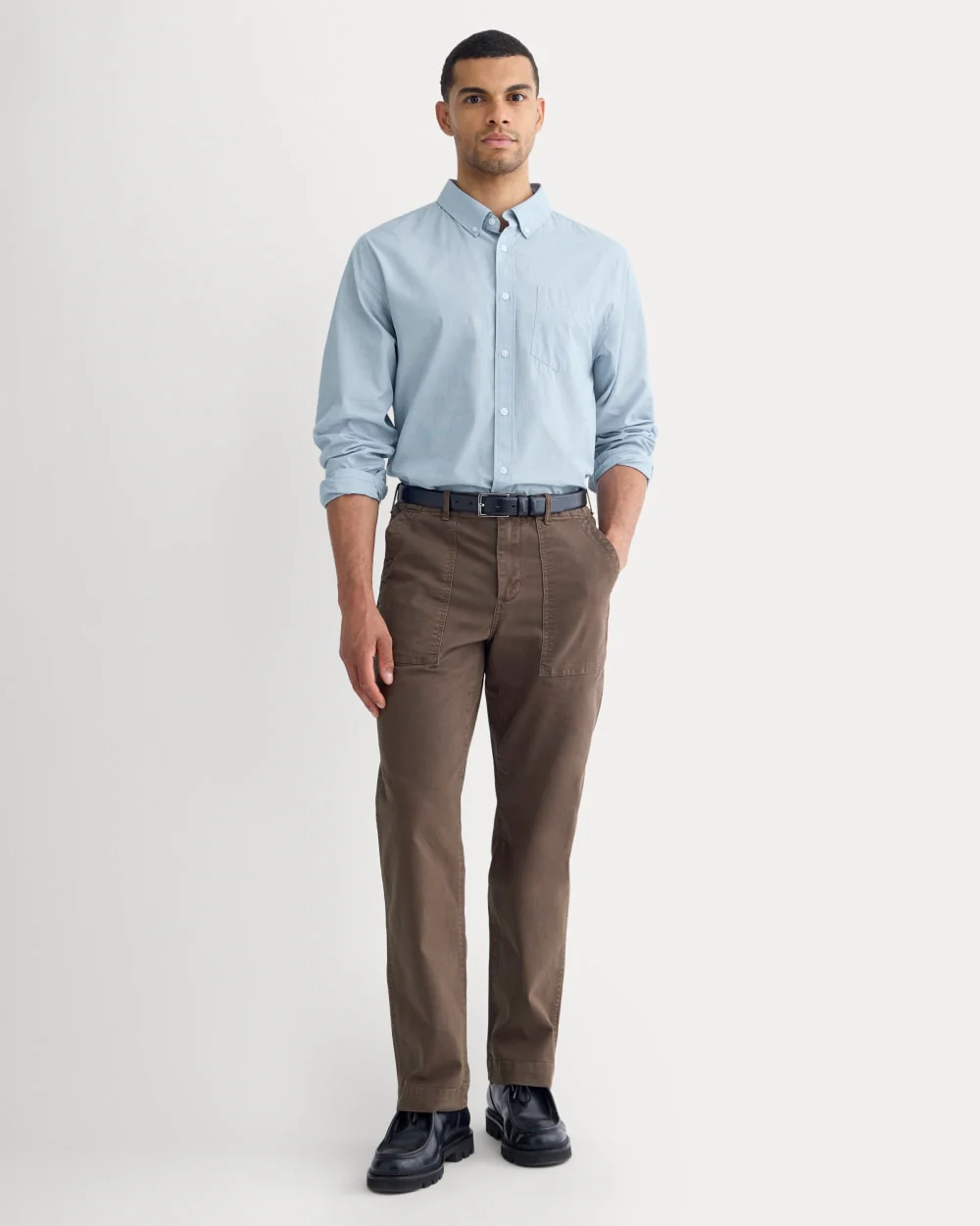 The Canvas Relaxed Pant | Earth Brown