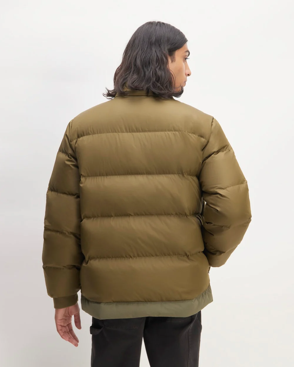 The ReNew Short Puffer | Kalamata / Beech