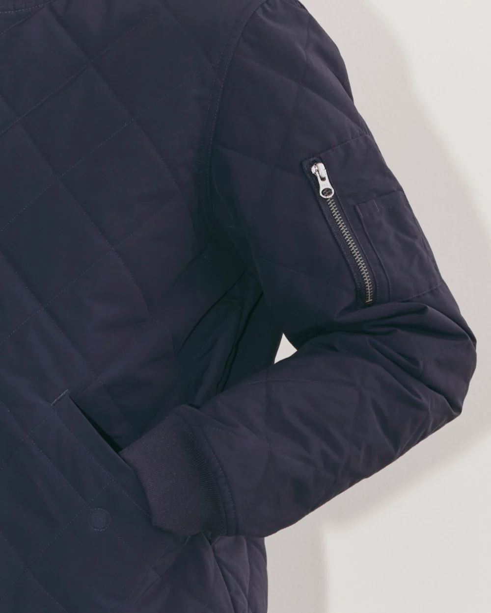 The Quilted Bomber | Navy