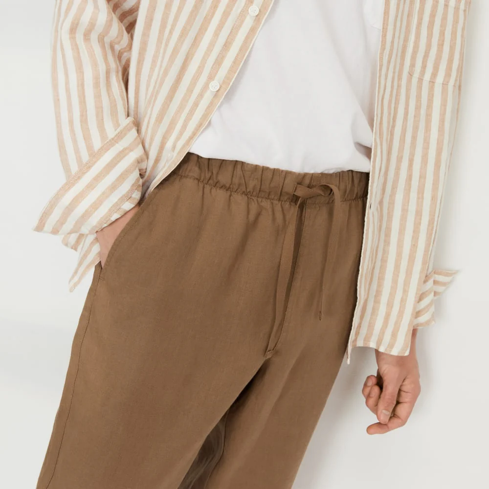 The Linen Easy Pant | Toasted Coconut