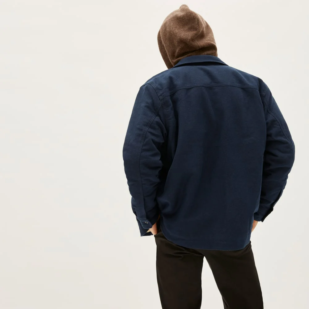 The ReNew Fleece-Lined Heavyweight Overshirt | Deep Navy
