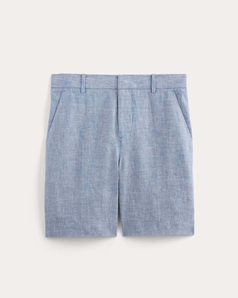 The 7 Linen Trouser Short | Chambray