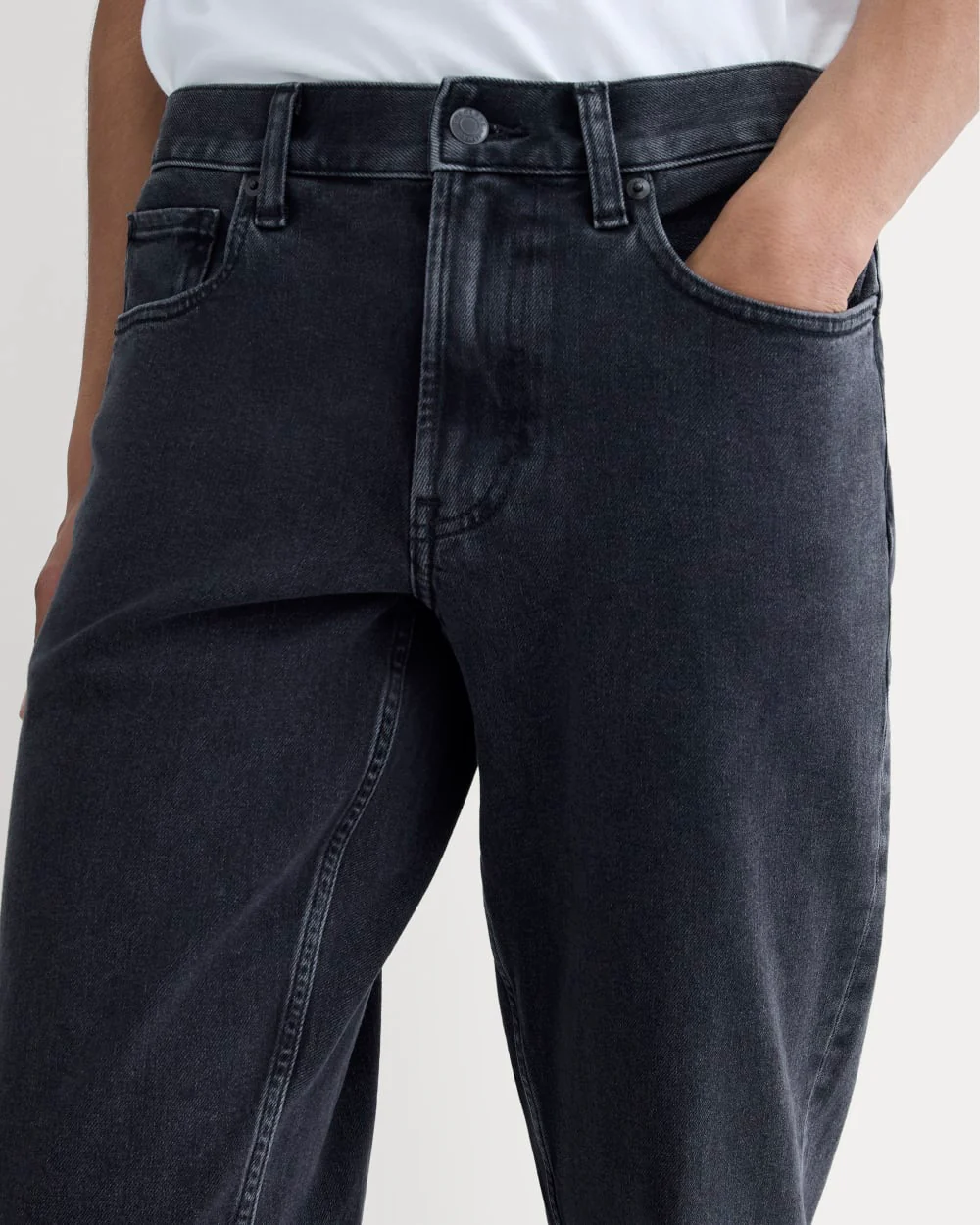 The Athletic 4-Way Stretch Organic Jean | Uniform | Washed Black