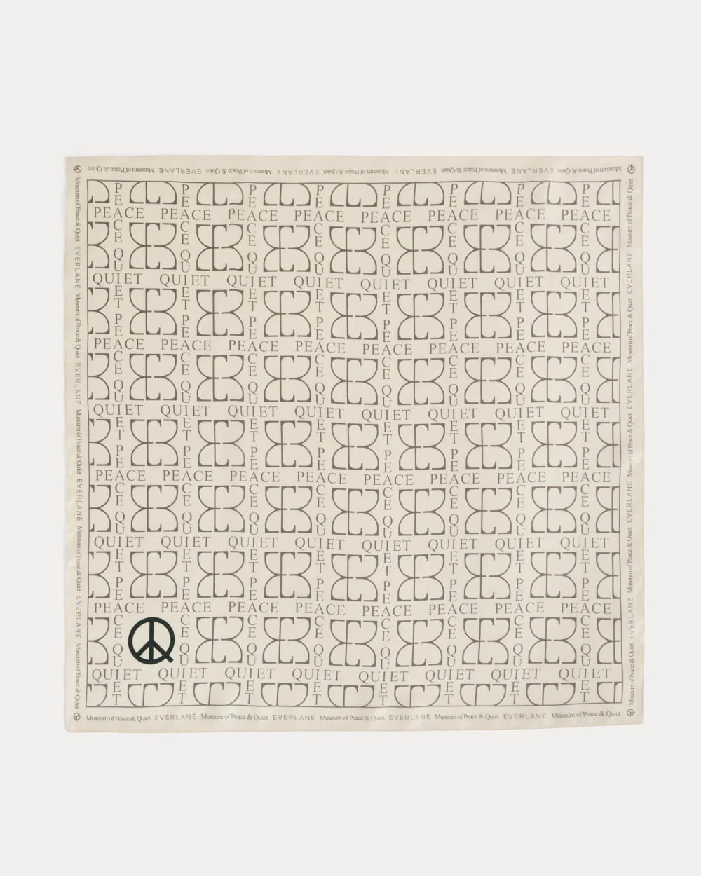 Everlane x Peace & Quiet Silk Bandana | Bone