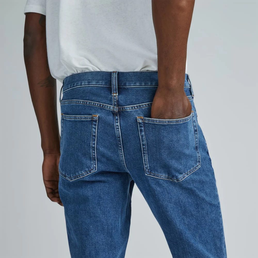 The Slim 4-Way Stretch Organic Jean | Uniform  | Marine