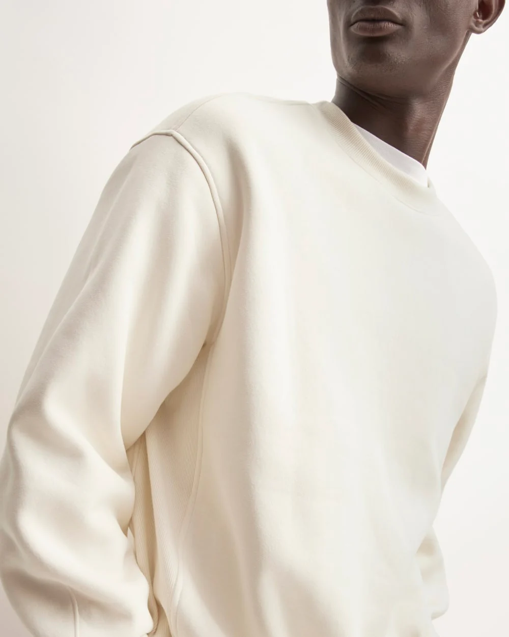 The ReTrack Crewneck Sweatshirt | Bone