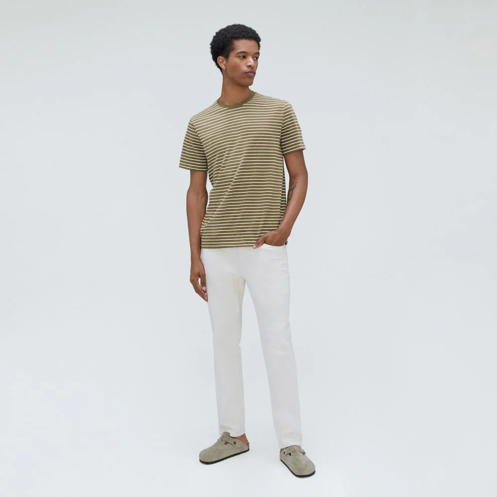 The Organic Cotton Crew | Olive / Canvas