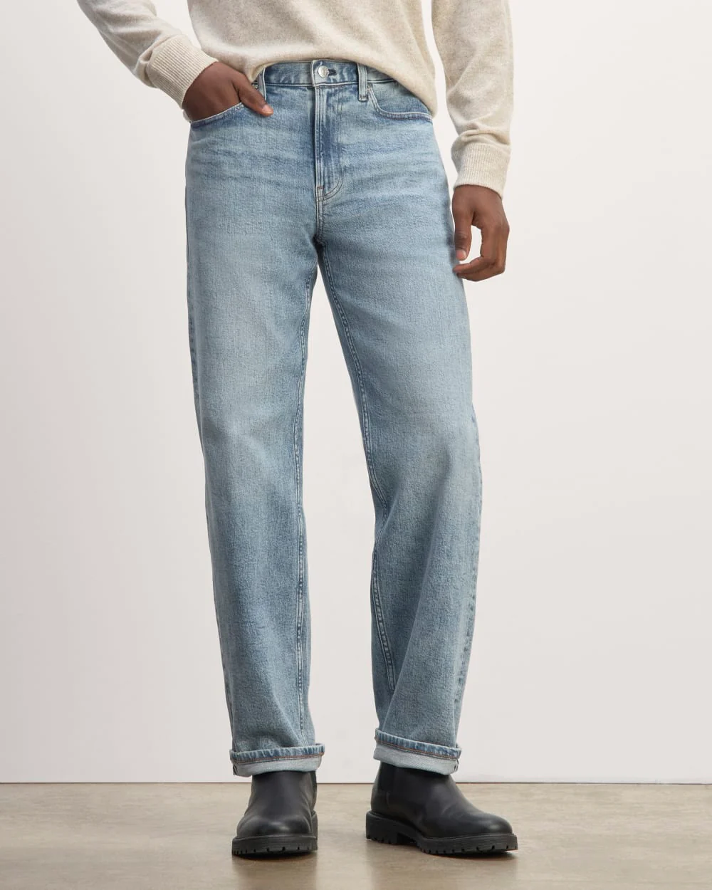 The Selvedge Loose Straight Jean | Longbay