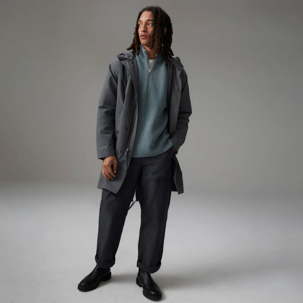 The Waxed Cotton Parka | Slate