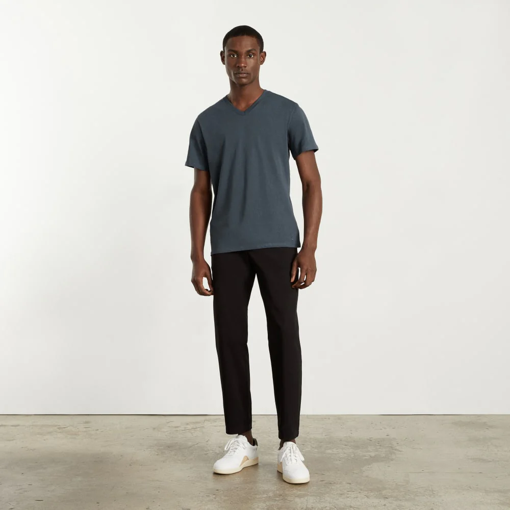 The Organic Cotton V-Neck Tee | Dark Slate