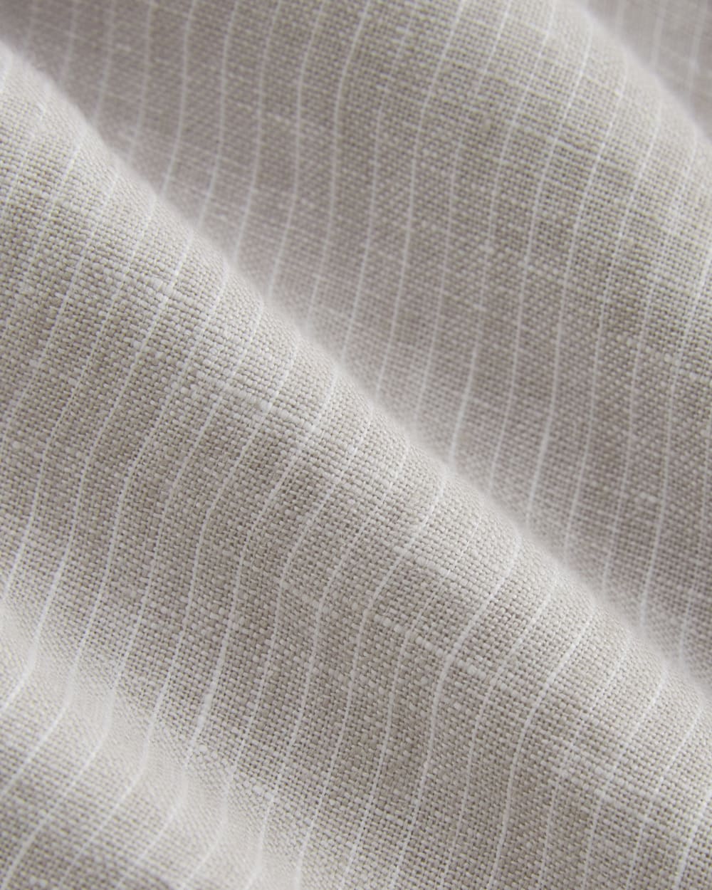 The Linen Easy Short | Stone / White