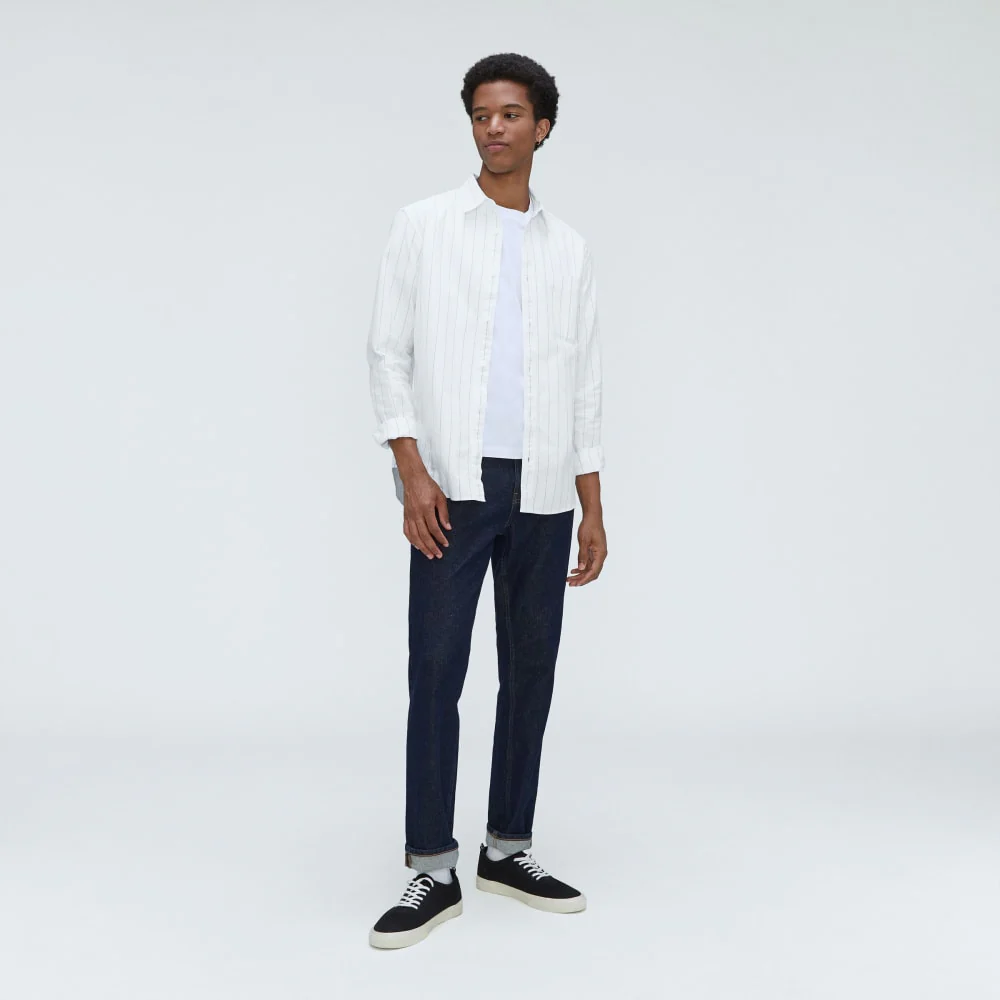 The Standard Fit Japanese Oxford Shirt | Uniform | Optic White / Black | Standard