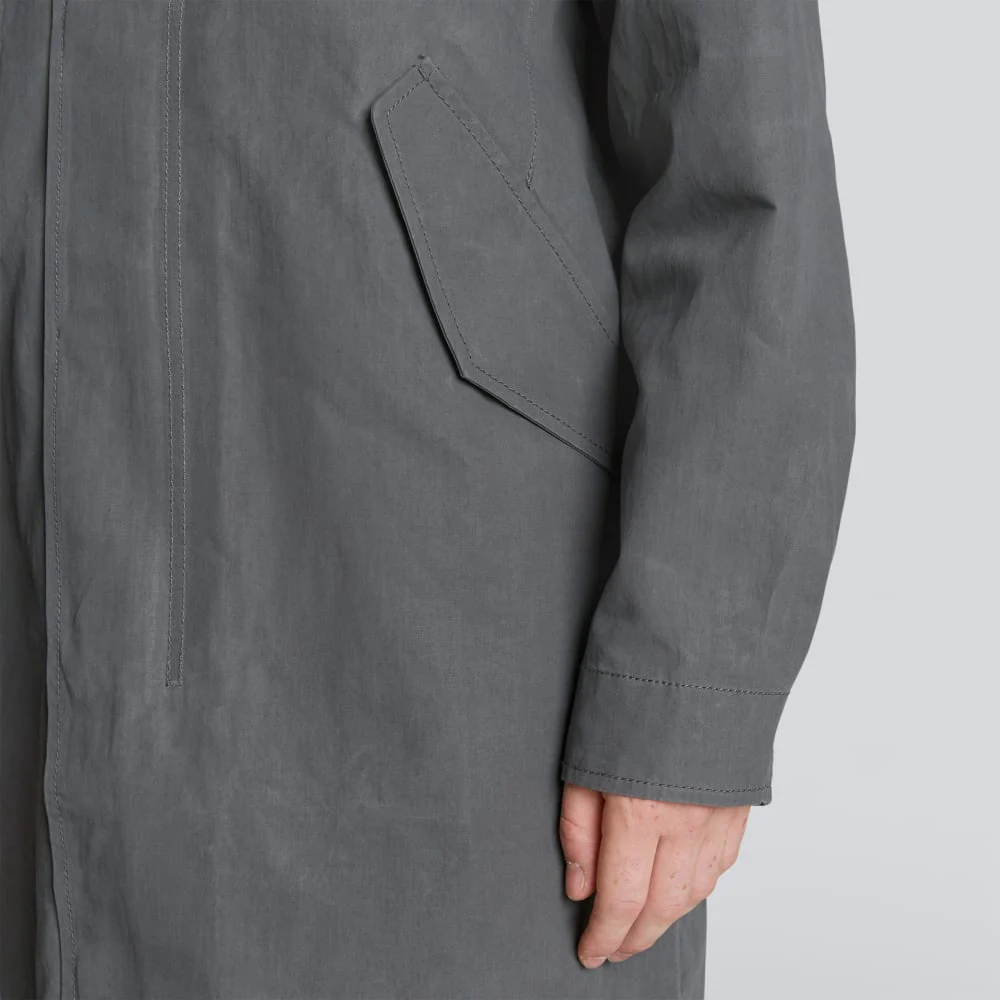 The Waxed Cotton Parka | Slate