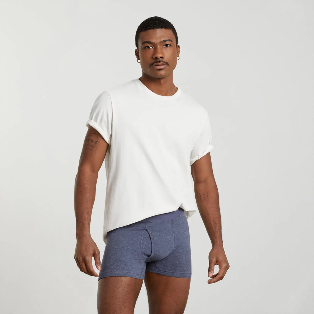 The Supima® Boxer Brief | Uniform | Heather Blue