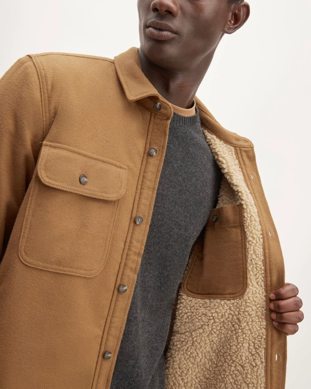 The ReNew Fleece-Lined Heavyweight Overshirt | Toasted Coconut