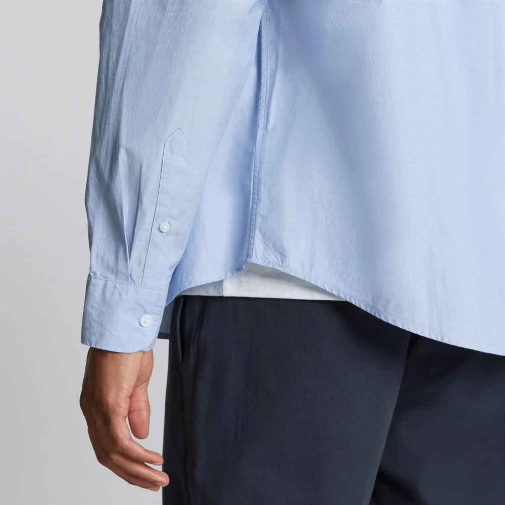 The Relaxed Poplin Shirt | Light Blue