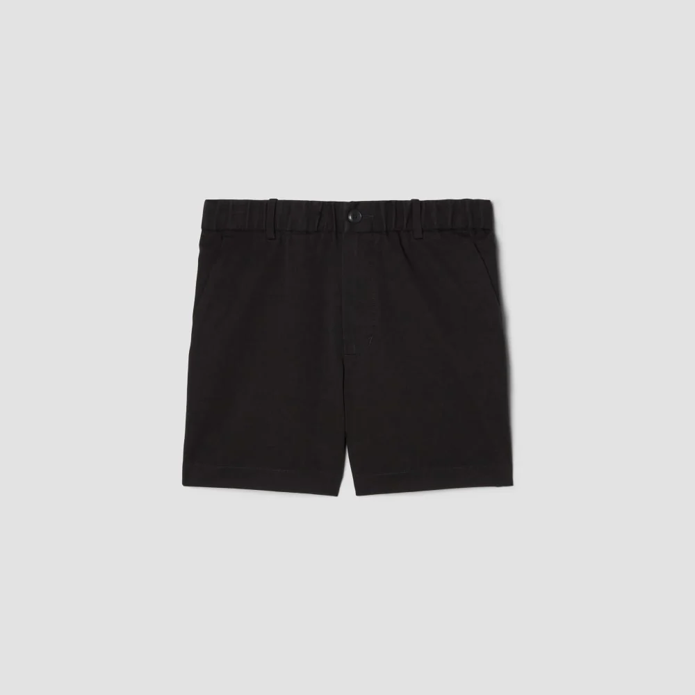The Pull-On Performance Chino 5 Short | Black