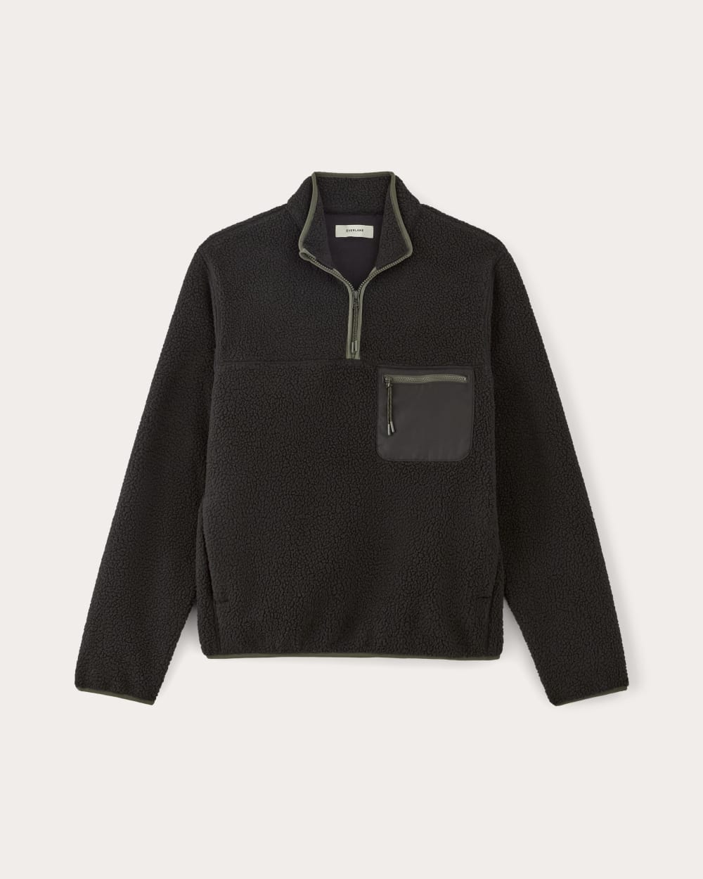 The Teddy Quarter-Zip Fleece | Black