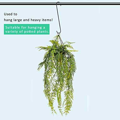 6 Pack heavy duty s hooks,Brown strong metal big hooks for hanging plants or large items as potted plants,garden tools,bird cages,animal feeders