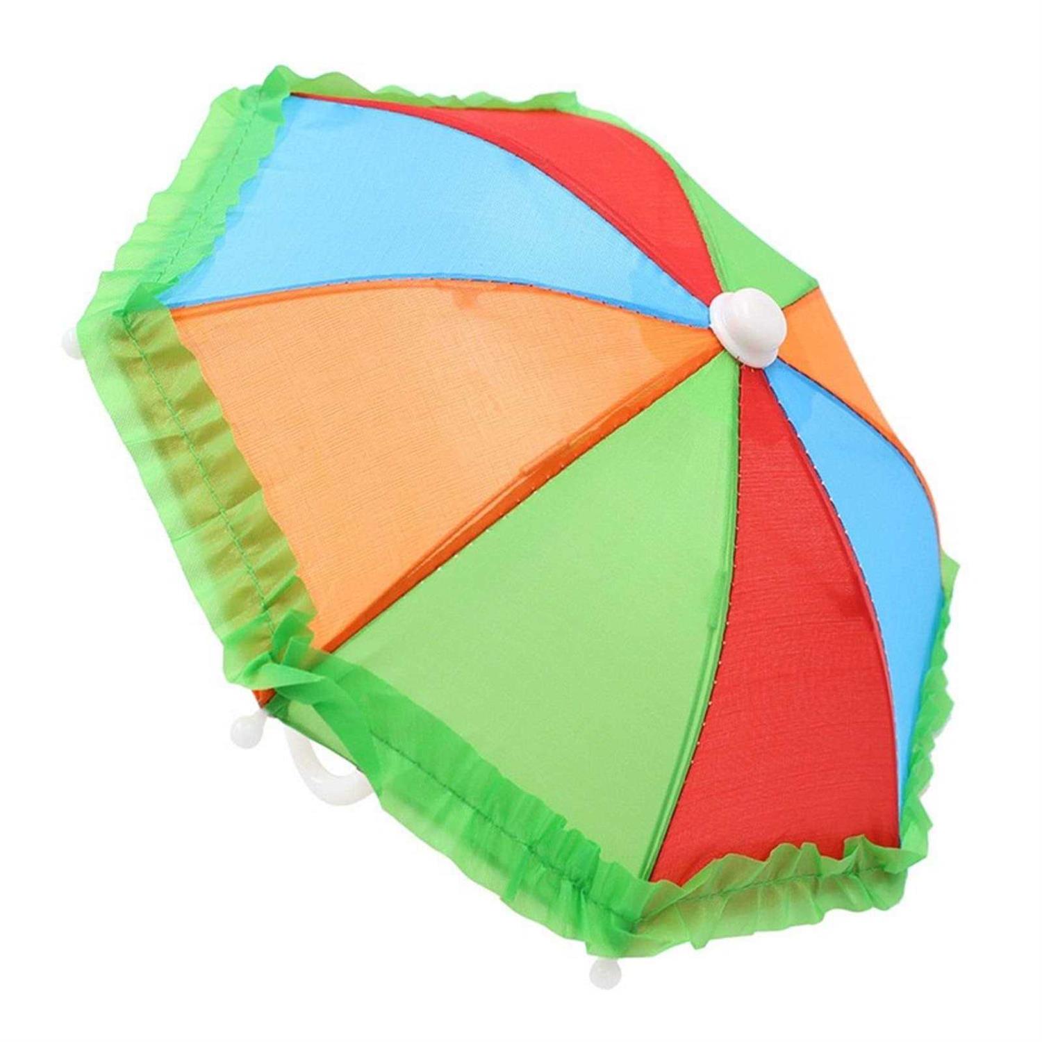 Fantasybear Uv Protection Phone Umbrella for Sun,universal Adjustable Piggy Suction Cup Phone Stand Umbrella for Phone,Stand Sun Visor,Sun Shade