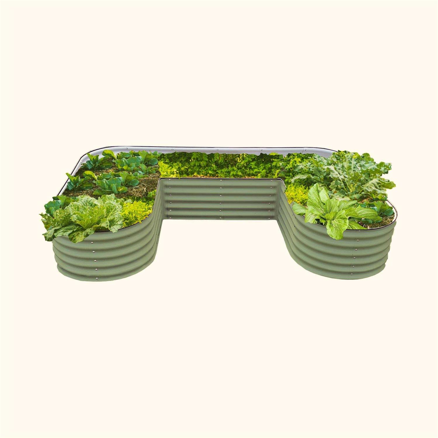 Vego Garden 17 Tall U-Shaped Raised Garden Bed Kit Standard