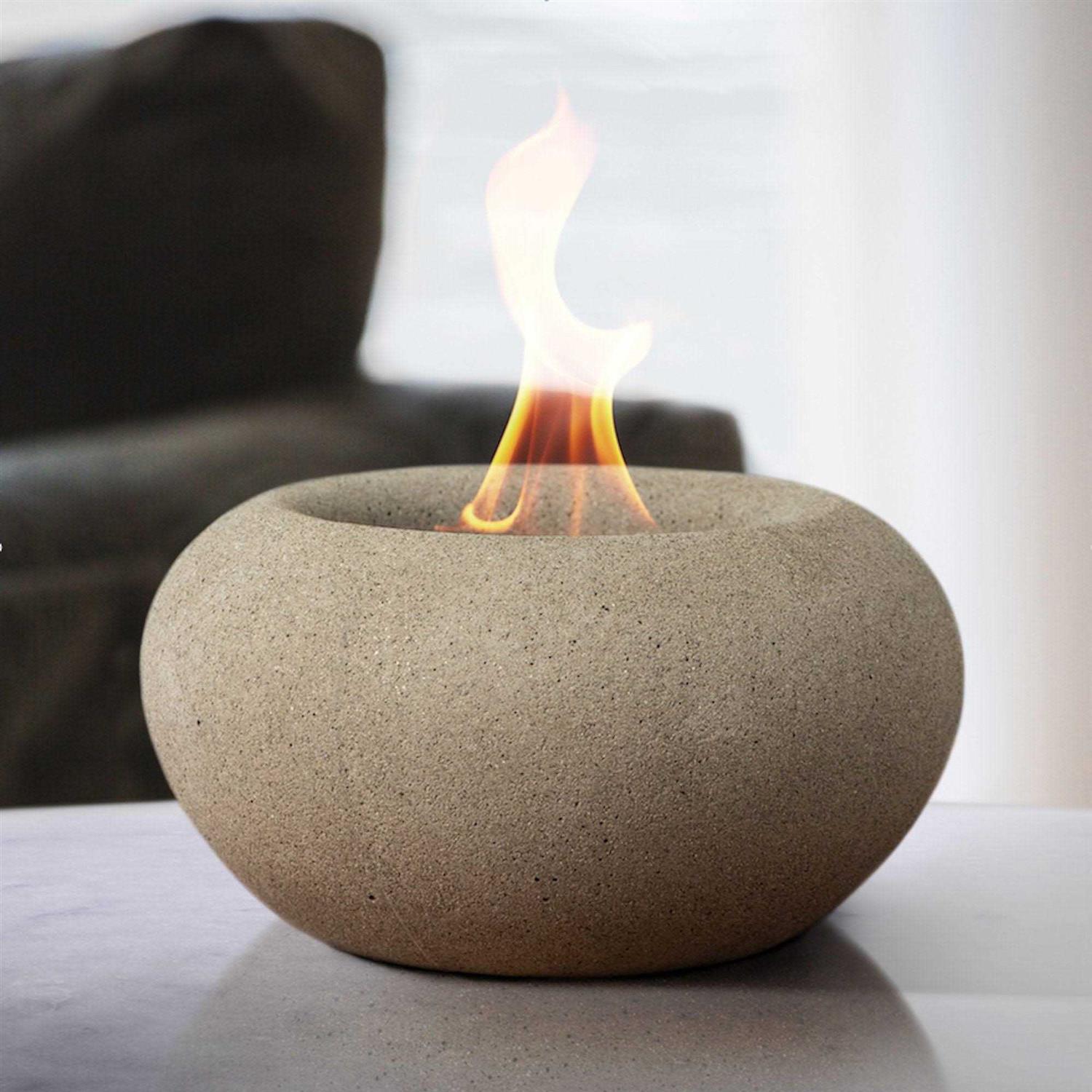 TerraFlame Concrete Stone Fire Bowl Table Top