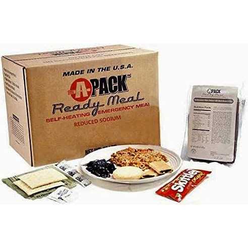 A-pack Reduced Sodium Self-Heating Emergency Meal