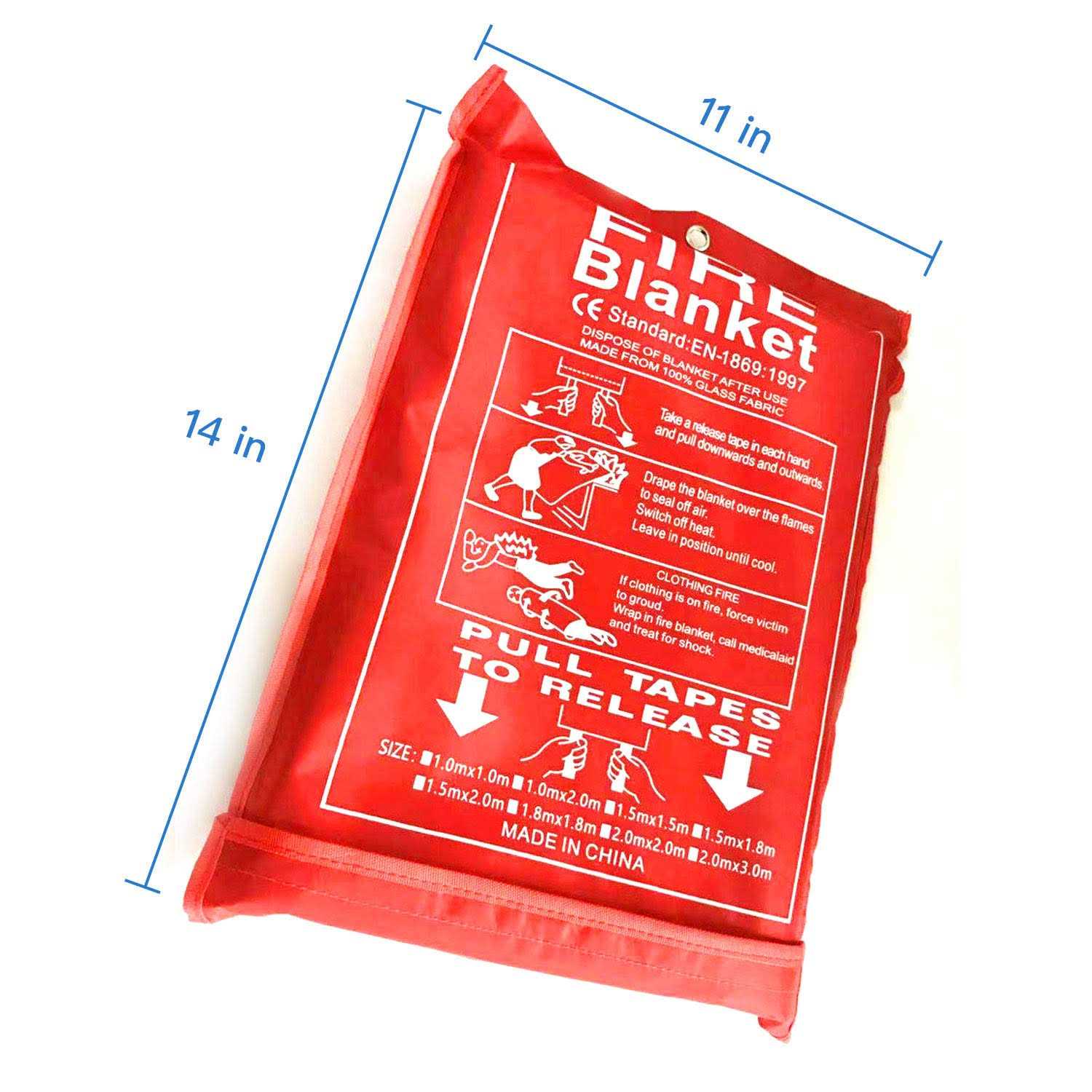 Gihunk Welding Blanket Heavy Duty Fiberglass Fire Blanket Protect Work Area from Sparks