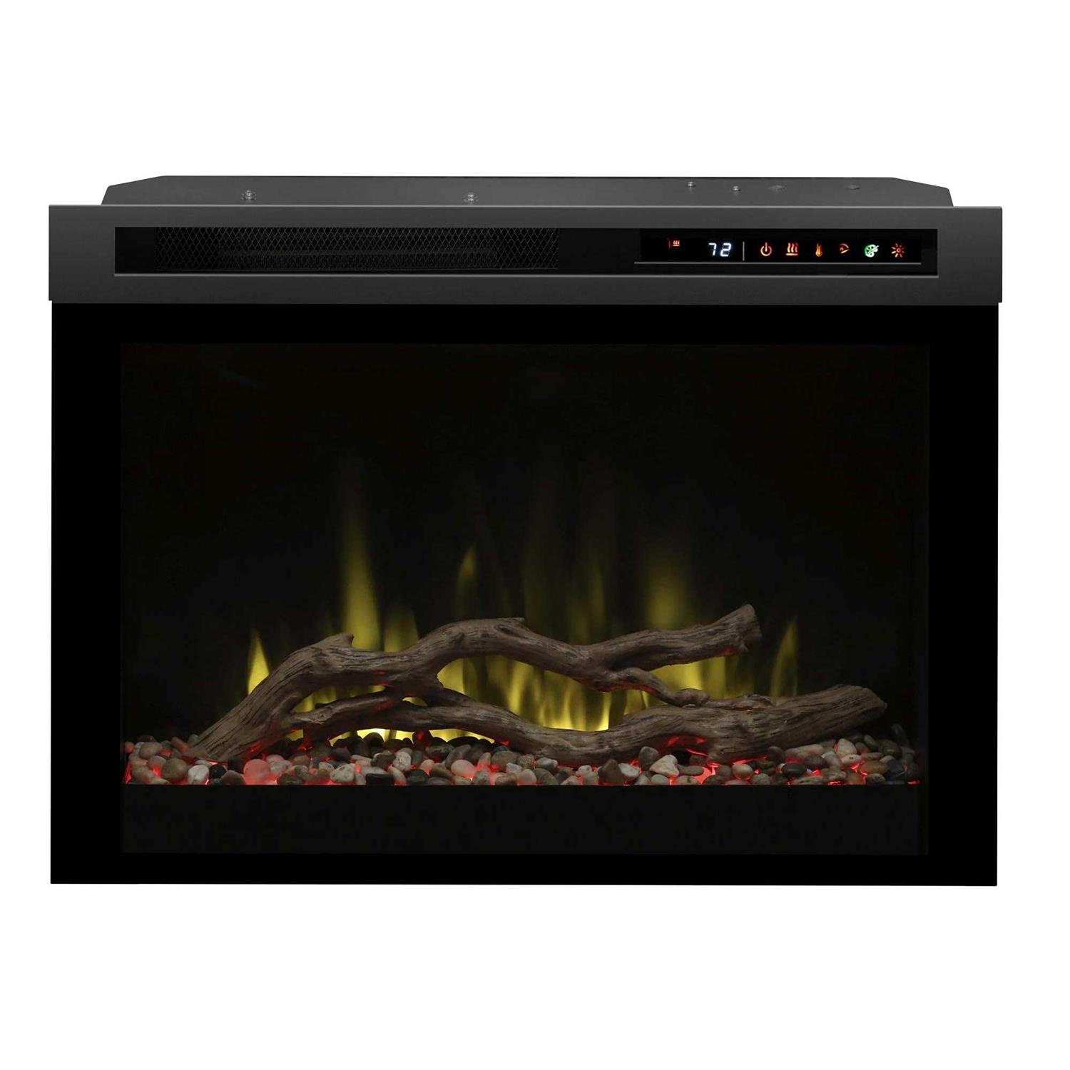 Dimplex 26-in Multi-Fire XHD Pro Plug-in Electric Fireplace with Acrylic Ice & Driftwood