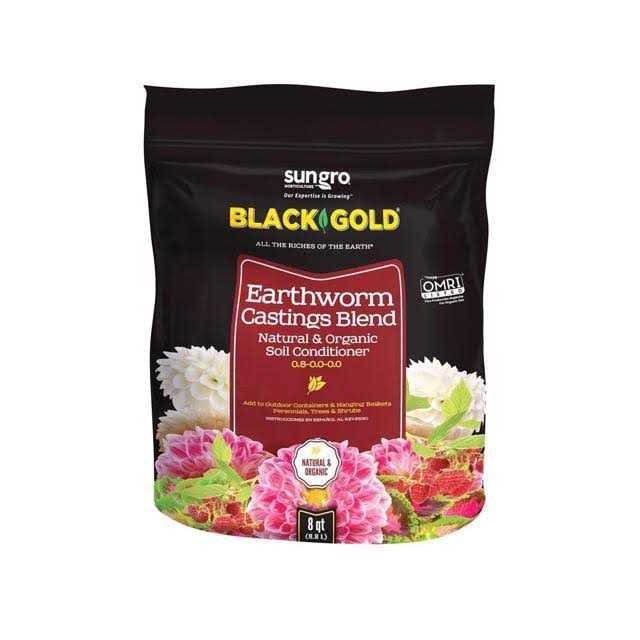 Black Gold Earthworm Castings 8 qt