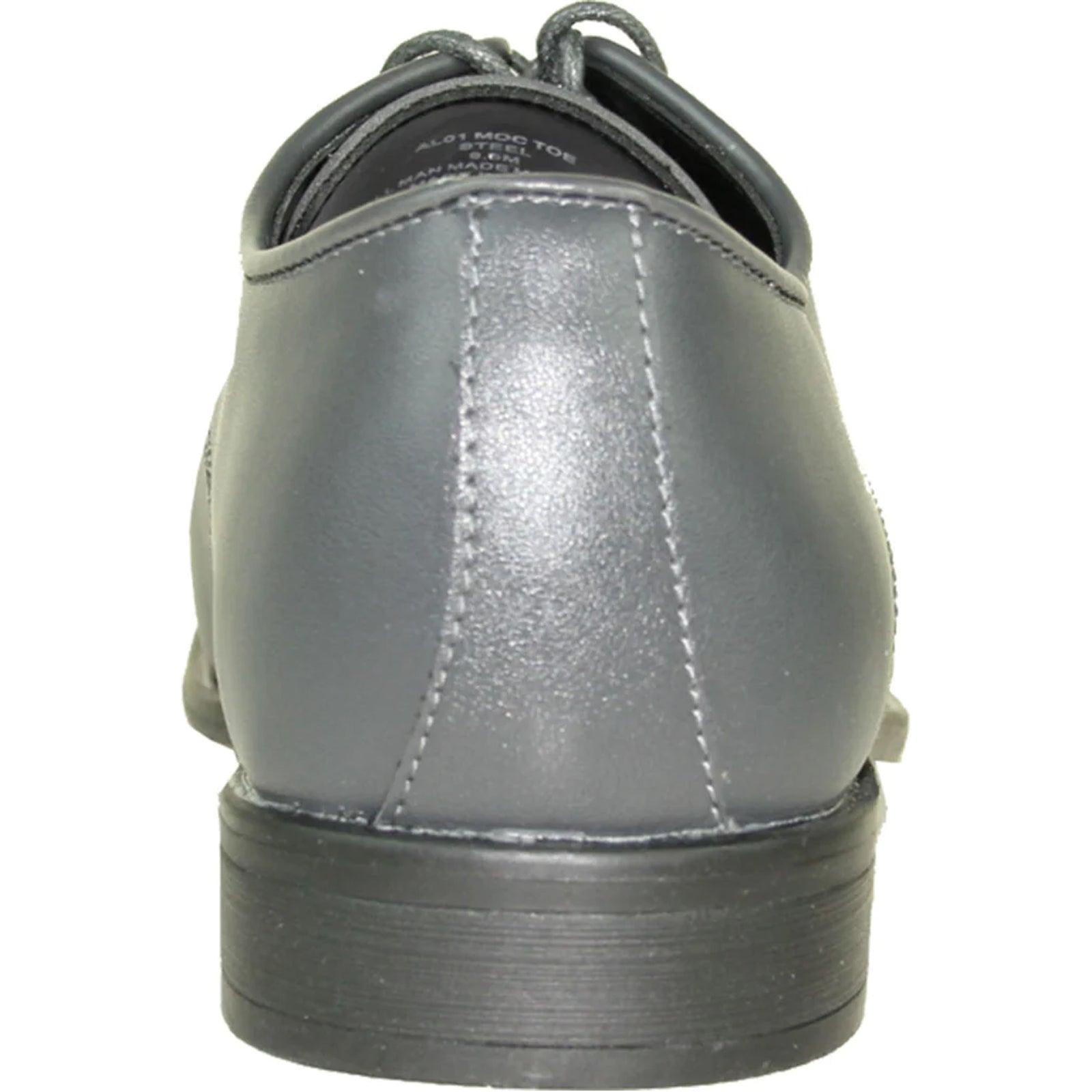 Mens Formal Oxford Lace Up Dress & Tuxedo Shoe in Light Grey