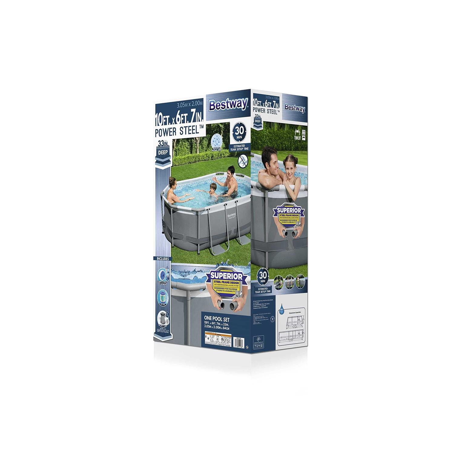 Bestway Oval Above Ground Pool Set