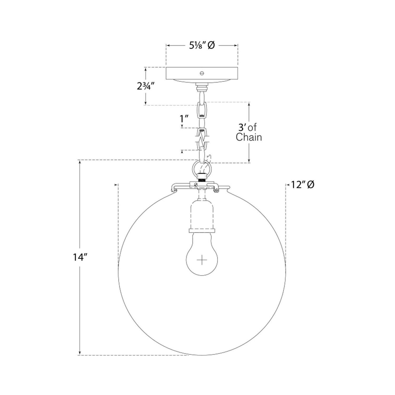 Visual Comfort Katie Acorn Pendant TOB 5226