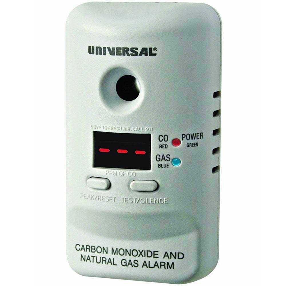 Universal Security Instruments MCND401B Plug-In Carbon Monoxide Alarm 2-In-1