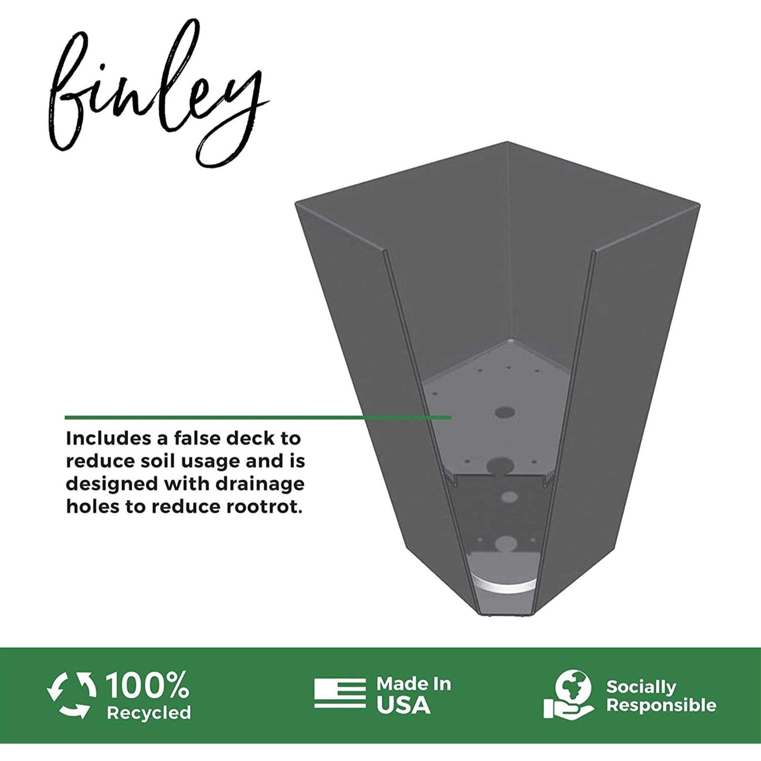 Bloem Finley Tall Square Planter