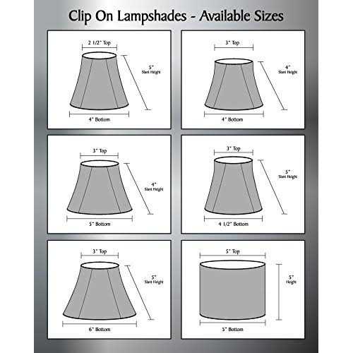 Aspen Creative Bell Chandelier Clip-On Lamp Shade