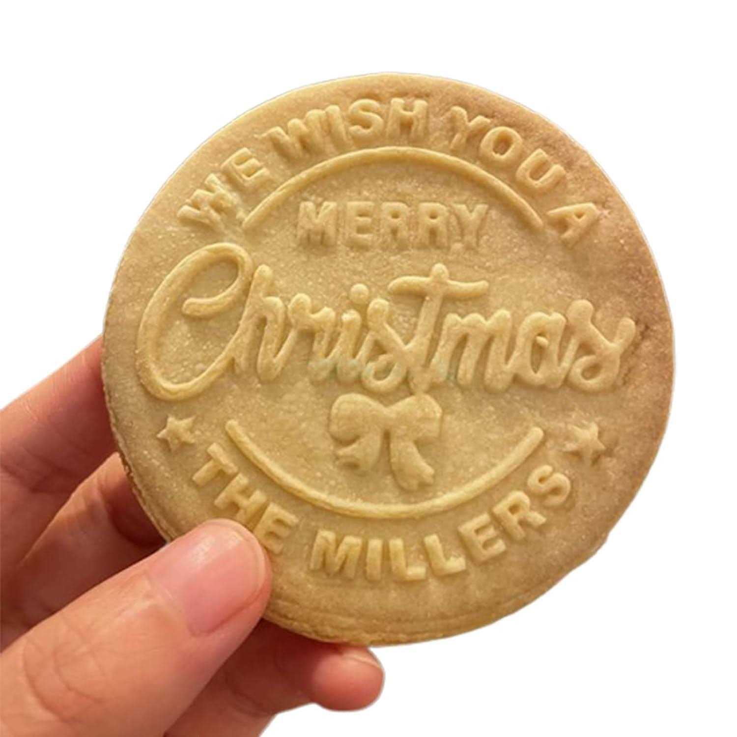 2023 Personalized Cookie Stamps With Your family Name Cookie Stamp Personalized christmas family gifts Merry christmas Personalized Cookie Stamps