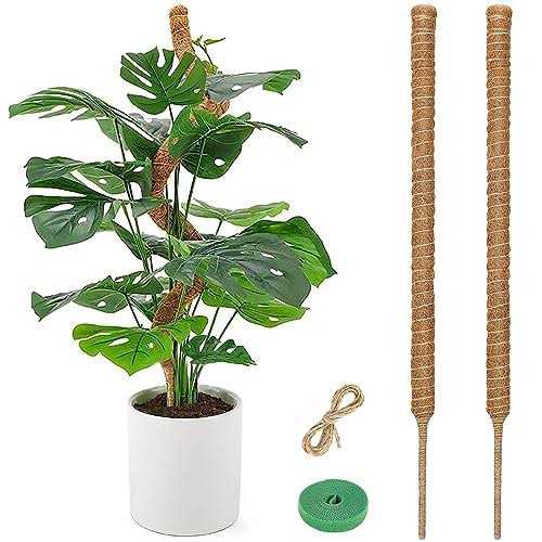 2 PCS Bendable Plant Stakes 47 Moss Pole for Plants Monstera