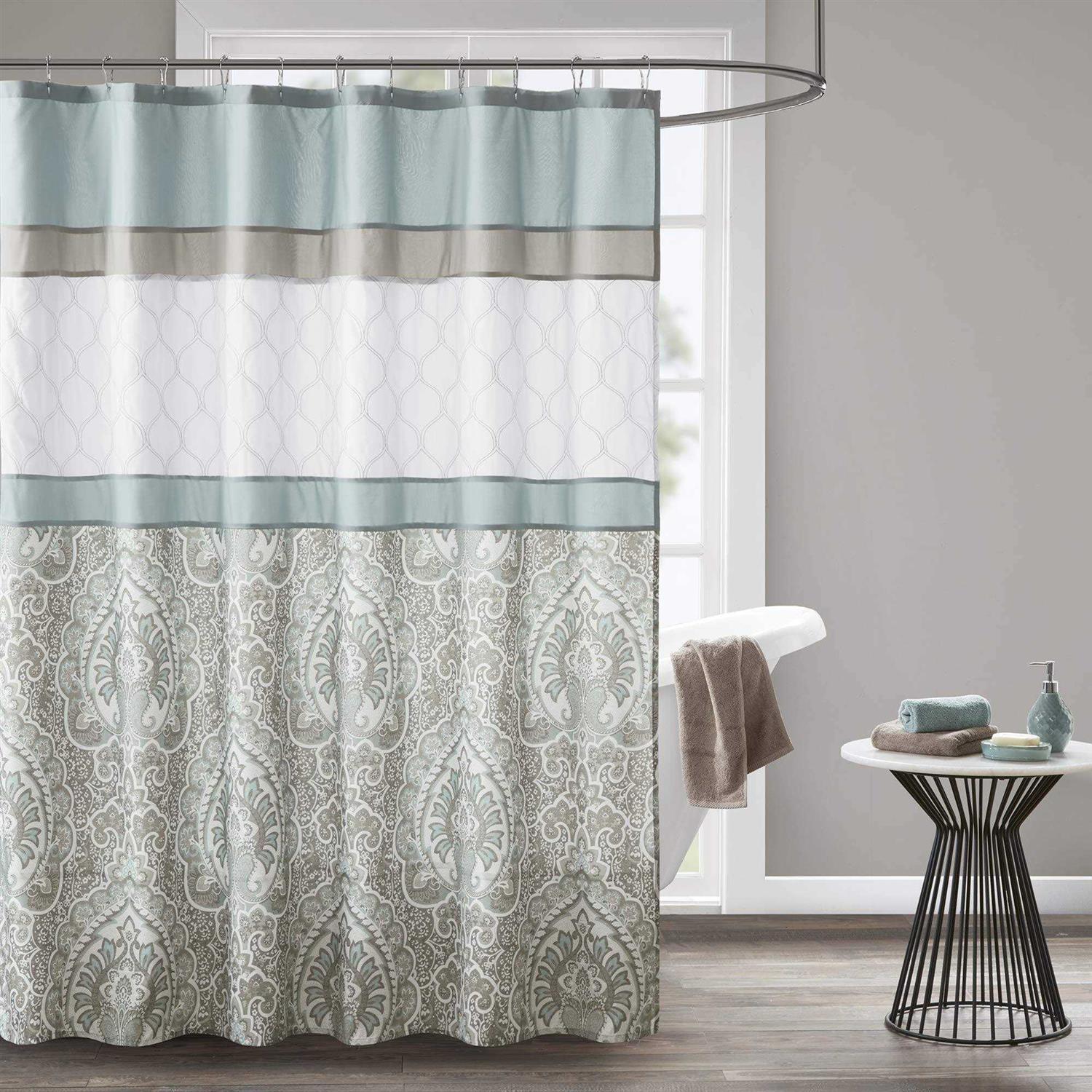 510 Design and Embroidered Shower Curtain
