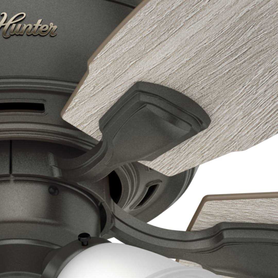 52 Hunter Amberlin Ceiling Fan with LED Light Kit